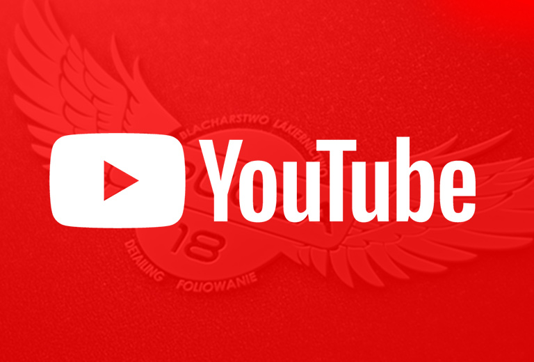 Logo YouTube link przekierowania